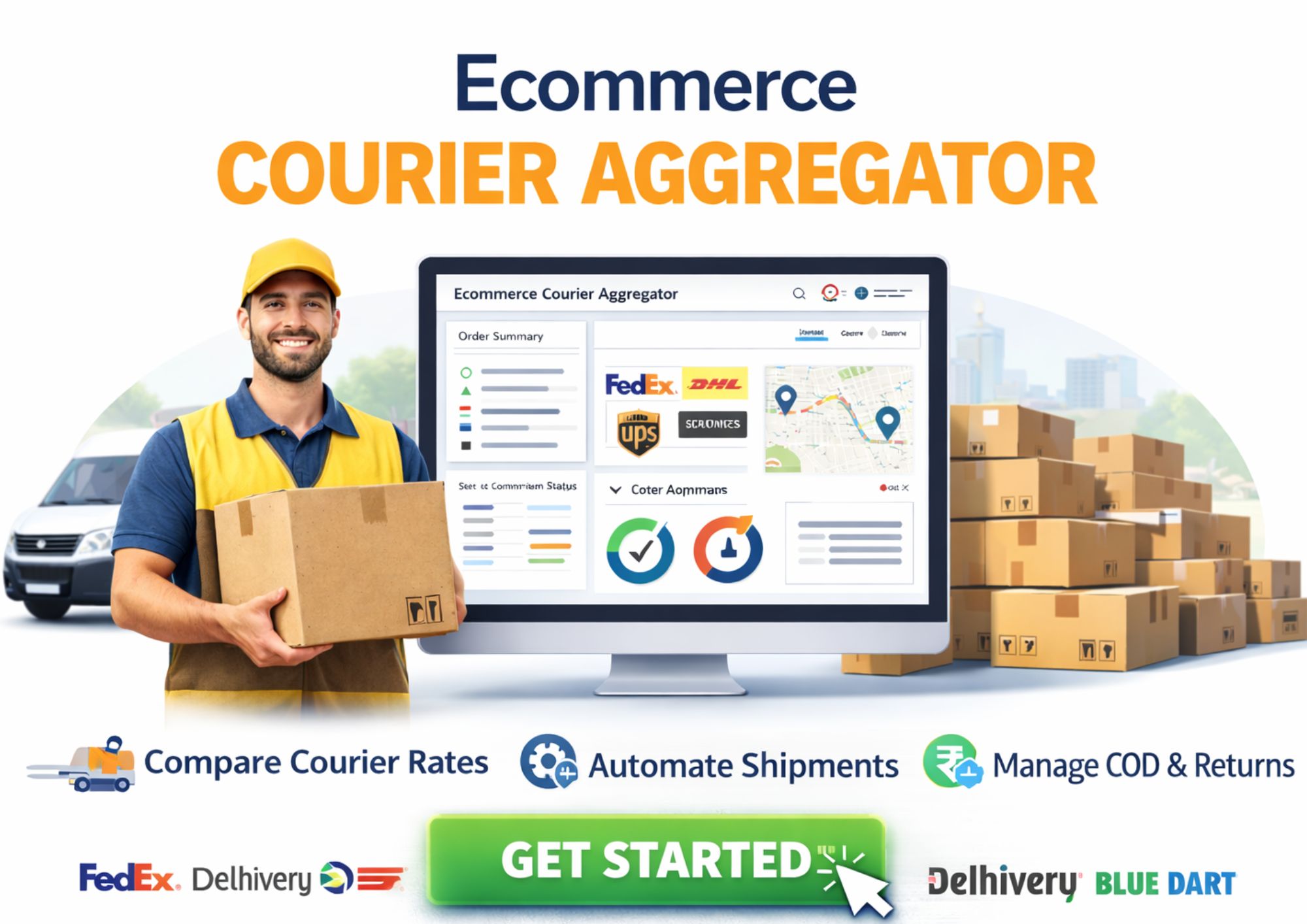 Ecommerce courier aggregator